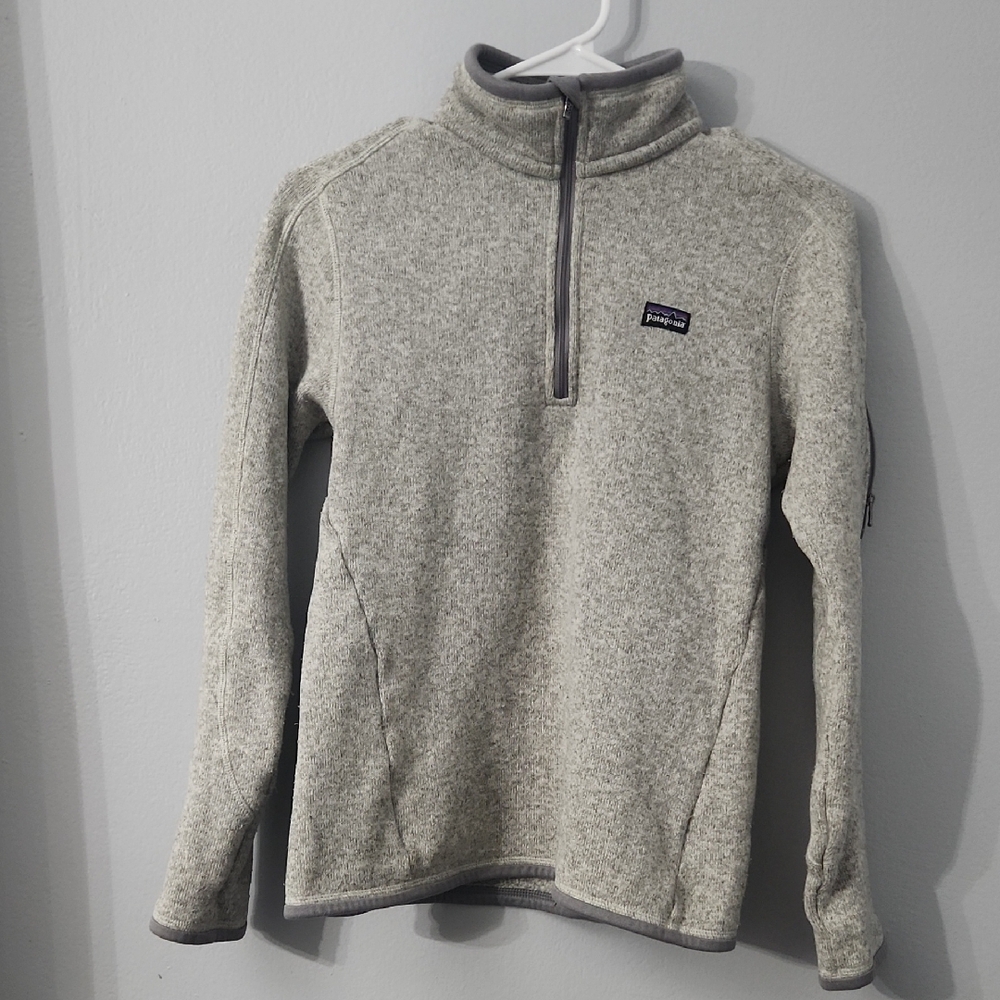 Patagonia Light Gray Fleece Pullover